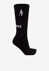 Intarsia Knit Logo Socks The Attico 228WAK10 KW038-100