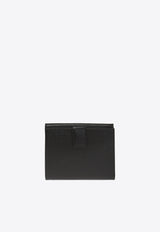 Salvatore Ferragamo Gancini French Wallet in Grained Leather Black 22C877 008 673998-NERO