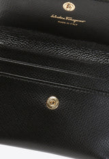Salvatore Ferragamo Vara Bow Leather Cardholder Black 22D155 009 683522-NERO