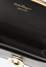 Salvatore Ferragamo Gancini Leather Cardholder 22D198 018 683350-NERO Black