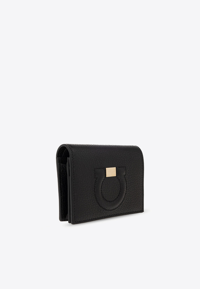 Salvatore Ferragamo Small Gancini Leather Wallet 22D514 051 736967-NERO Black