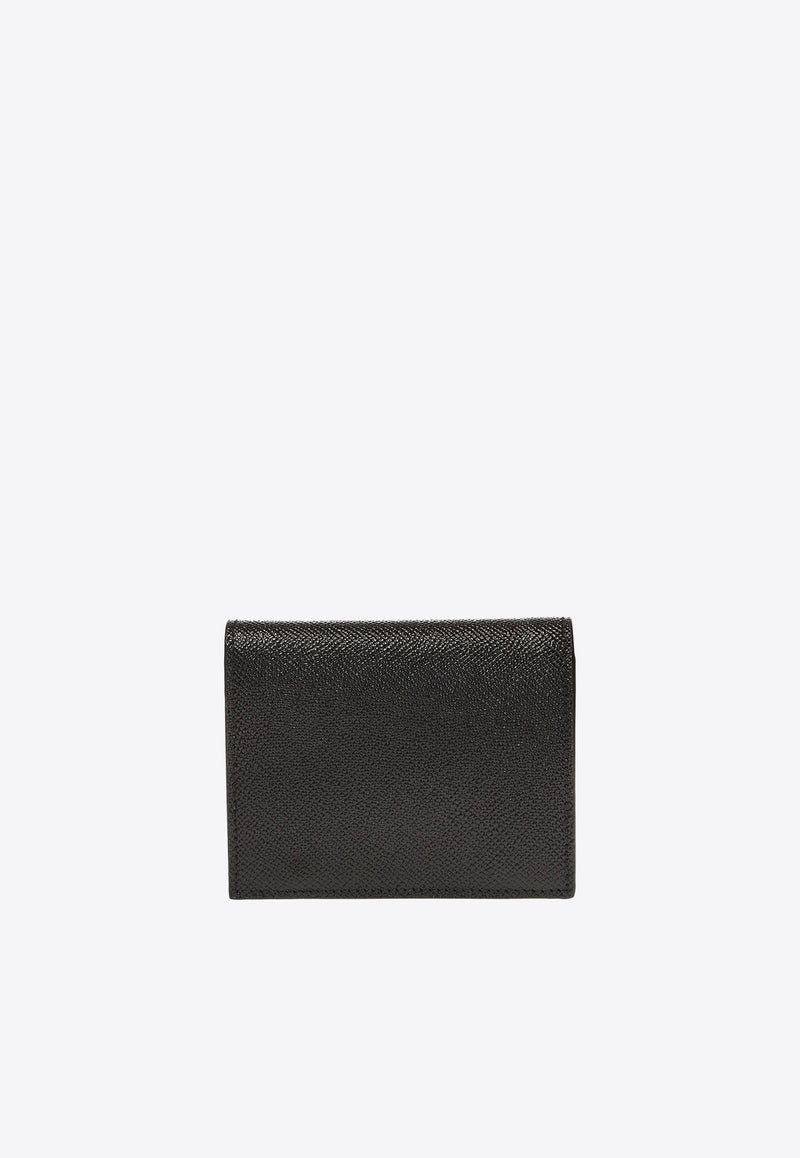 Salvatore Ferragamo Gancini Compact Leather Wallet 22D780 154 726512-NERO Black