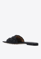 Bottega Veneta Quilted Padded Leather Sandals Black 627710 VBRR0-1000