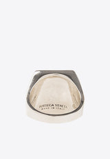 Bottega Veneta Signet Essentials Silver Ring Silver 628983 V5081-3914