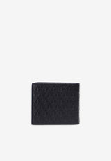 Saint Laurent Logo Embossed Leather Bi-Fold Wallet Black 647151 18G1Z-1000