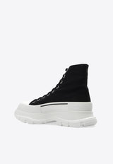 Alexander McQueen Slick Tread High-Top Chunky Sneakers Black 705659 W4MV2-1070