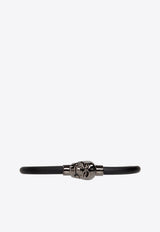 Alexander McQueen Brass Skull Bracelet Black 705846 1AAJJ-1000