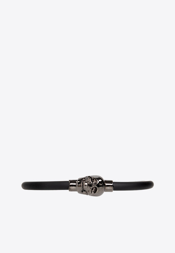 Alexander McQueen Brass Skull Bracelet Black 705846 1AAJJ-1000