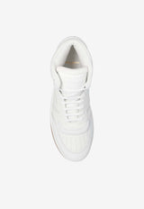 Saint Laurent SL/08 High-Top Leather Sneakers White 711250 AAASX-9018