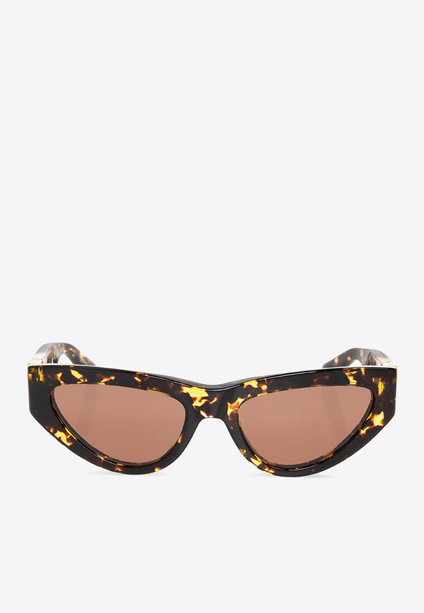Bottega Veneta Angle Cat-Eye Sunglasses Brown 712689 V2330-2819