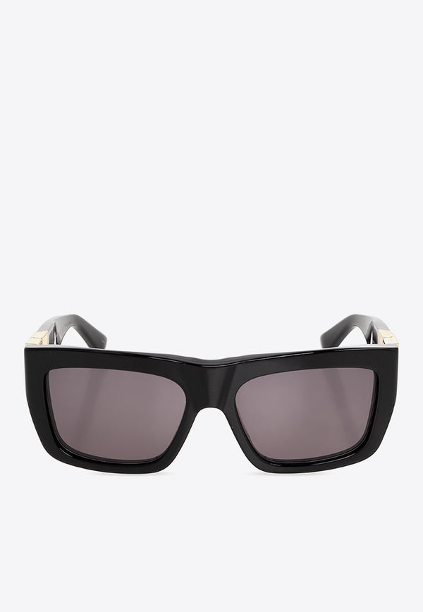 Bottega Veneta Angle Square Sunglasses Gray 712691 V2330-1049