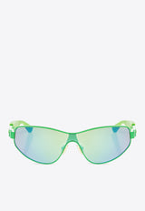 Bottega Veneta Cat Eye Sunglasses Green 712703 V4450-3349