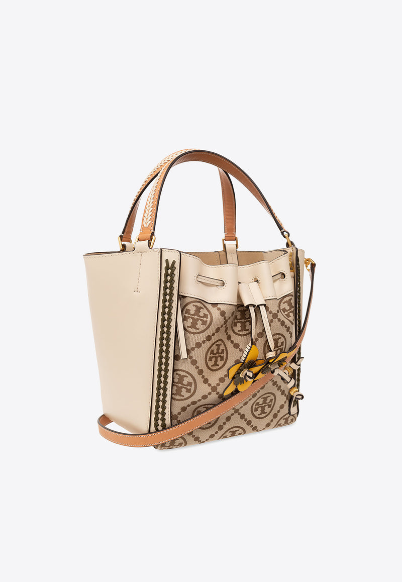 Tory Burch McGraw Monogram Top Handle Bag Beige 89472 0-222