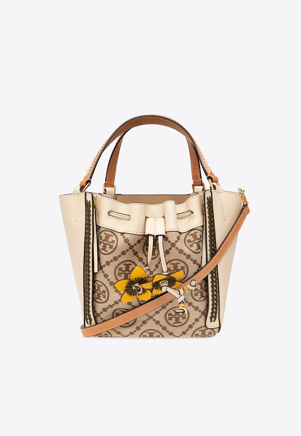 Tory Burch McGraw Monogram Top Handle Bag Beige 89472 0-222