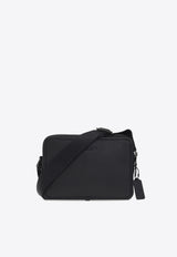 Coach Charter Pebbled Leather Messenger Bag Black C5315 0-JIBLK