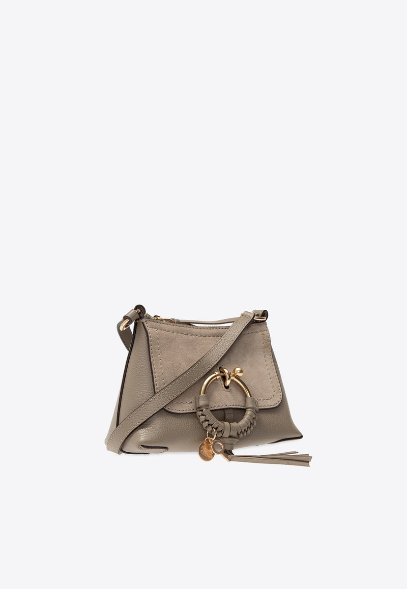 See By Chloé Mini Joan Crossbody Bag in Calf Leather Gray CHS18WS975 330-23W