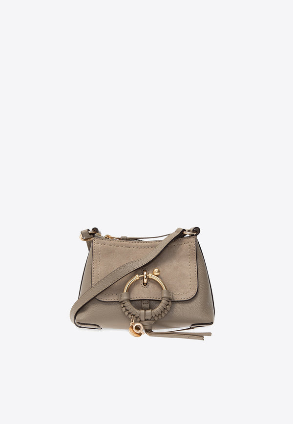 See By Chloé Mini Joan Crossbody Bag in Calf Leather Gray CHS18WS975 330-23W
