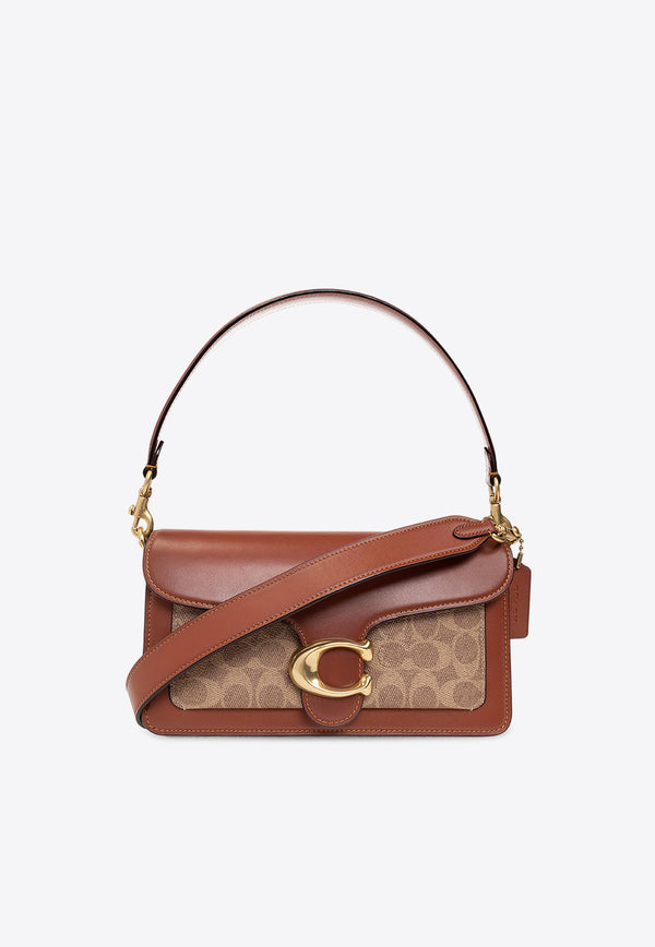 Coach Tabby 26 Monogram Jacquard Shoulder Bag Tan CI032 0-B4NQ4