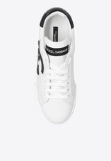 Dolce & Gabbana Portofino Logo Patch Low-Top Sneakers CK1545 AC330-89697 White