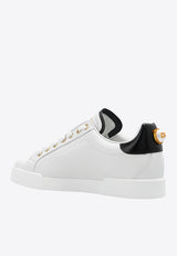 Dolce & Gabbana Portofino Logo-Embellished Low-Top Sneakers CK1602 AH506-89662 White