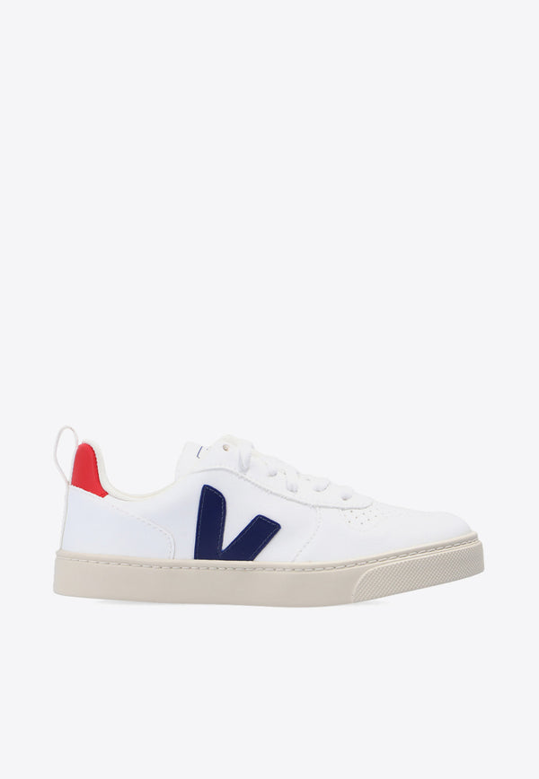 Veja Kids Boys V-12 Low-Top Sneakers White CXL072570 0-WHITE COBALT PEKIN