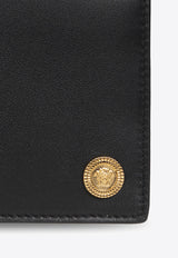 Versace Medusa Head Leather Wallet Black DPU2463 1A03190-1B00V