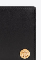 Versace Medusa Head Leather Wallet Black DPU6737 1A03190-1B00V