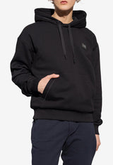Dolce & Gabbana Logo Plaque Hooded Sweatshirt Black G9ZU0T G7F2G-N0000