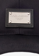 Dolce & Gabbana Logo Plaque Baseball Cap Navy GH590A GF421-B0665