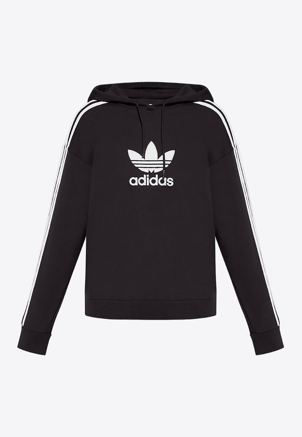 Adidas Originals Center Stage Logo Print Hooded Sweatshirt Black II6092 0-BLACK