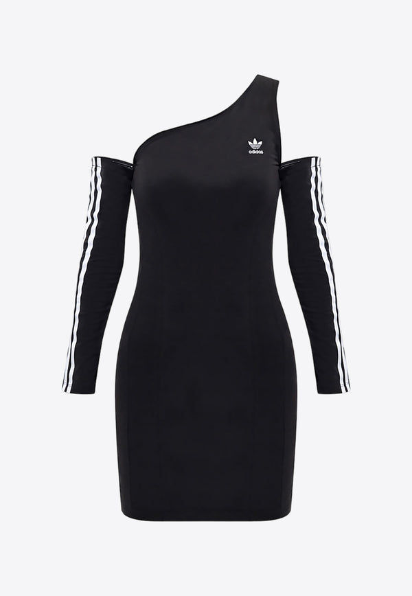 Adidas Originals Trefoil One-Shoulder Mini Dress Black II6110 0-BLACK