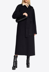 Jil Sander Wool Wrap Coat Black J02AA0006 J40006-001