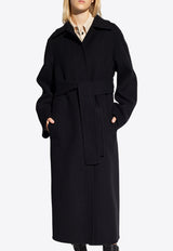 Jil Sander Wool Wrap Coat Black J02AA0006 J40006-001