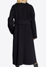 Jil Sander Wool Wrap Coat Black J02AA0006 J40006-001