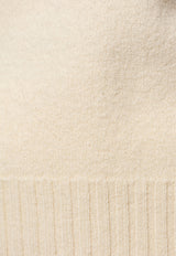 Jil Sander Crewneck Wool Sweater Cream J02GP0043 J14506-109