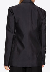 Jil Sander Single-Breasted Tailored Blazer Navy Blue J04BN0003 J70013-401