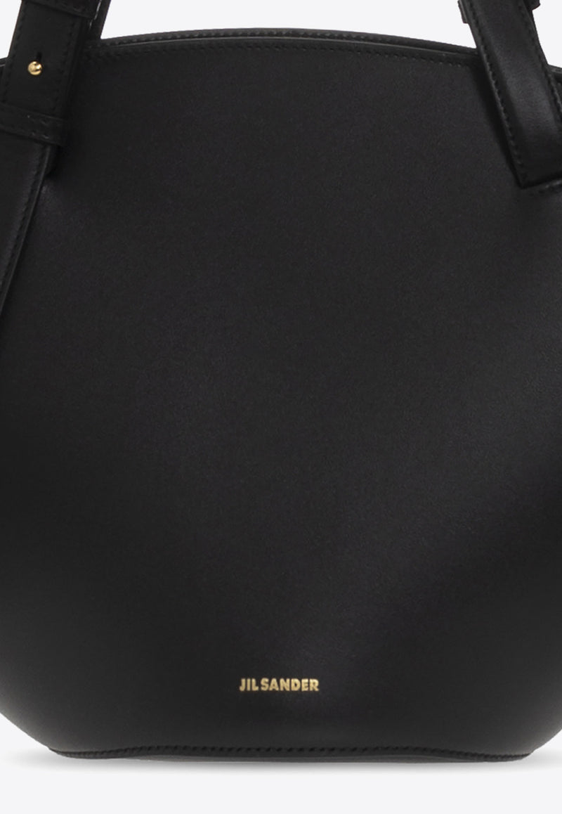 Jil Sander Medium Leather Sombrero Shoulder Bag Black J07WC0003 P4850-001