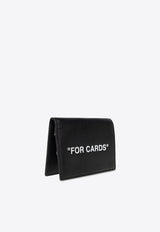 Off-White Quote Bi-Fold Leather Wallet Black OMND032C99 LEA001-1001