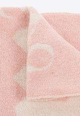 Palm Angels Kids Girls Logo Intarsia Scarf Pink PGMA003F22 KNI001-3001