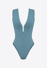 Eres Une Sophisticated One-Piece Swimsuit Blue 23E 012210 0-01212 REQUIN BLEU 23E