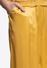 Eres Joyeus Pajama Silk Pants Yellow 23E 232309 0-01201 CANISSE
