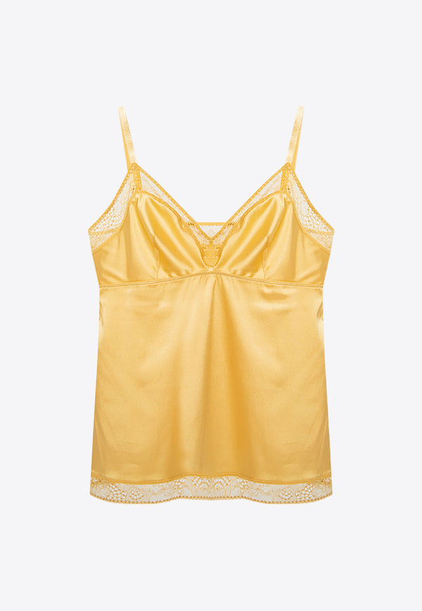 Eres Rebelle Camisole Silk Top Yellow 23E 272306 0-01201 CANISSE