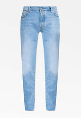 Balmain Slim-Fit Jeans AH1MG000 DC99-6FF Blue