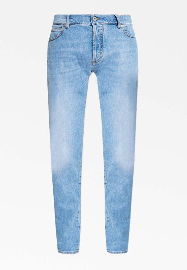 Balmain Slim-Fit Jeans AH1MG000 DC99-6FF Blue