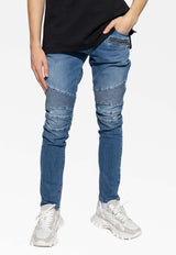 Balmain Slim-Fit Jeans AH1MG005 DB68-6FF Blue