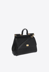 Dolce & Gabbana Large Sicily Logo Tag Crossbody Bag BB6002 A1001-80999 Black