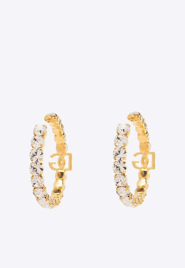 Dolce & Gabbana Creolla Rhinestone-Embellished Hoop Earrings WEN6L2 W1111-ZOO00