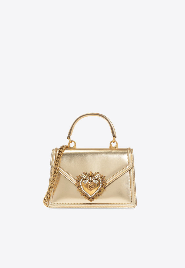 Dolce & Gabbana Small Devotion Metallic Top Handle Bag BB6711 A1016-87503