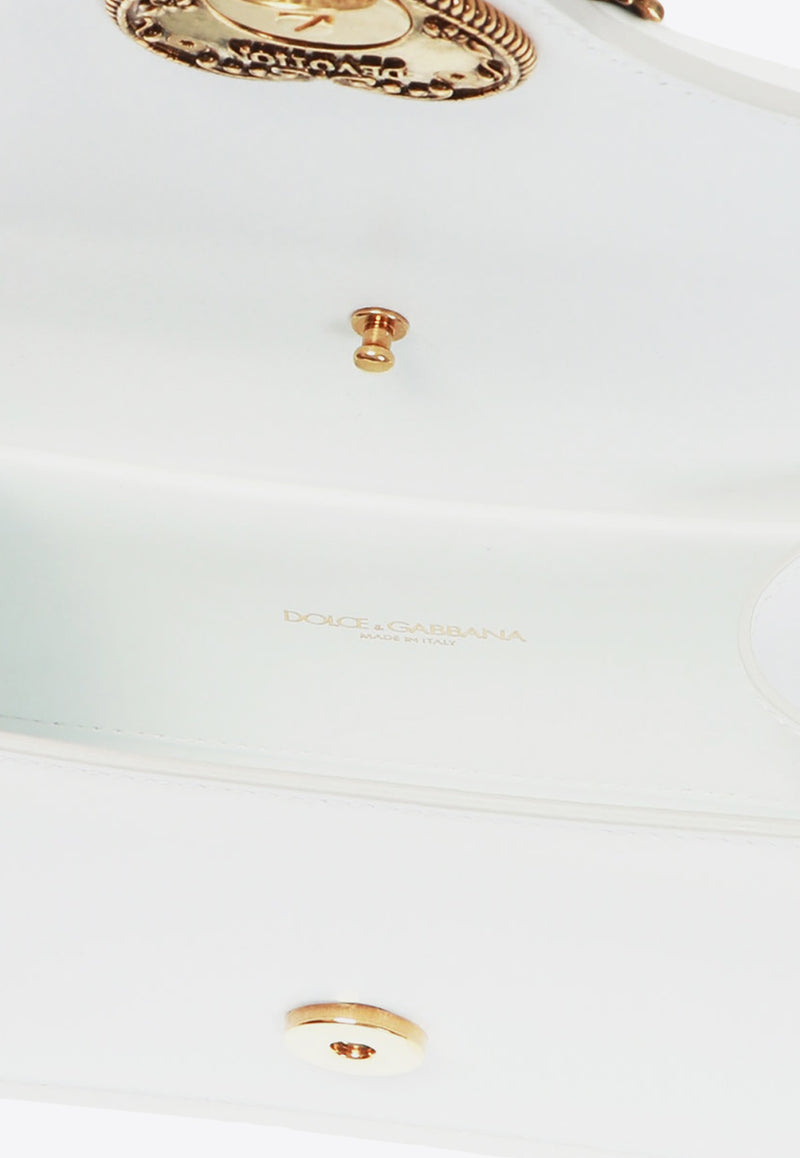 Dolce & Gabbana Small Devotion Leather Top Handle Bag BB6711 AV893-80002 White