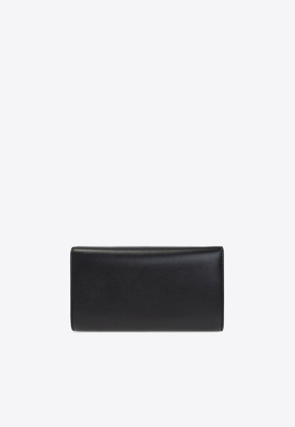 Dolce & Gabbana 3.5 Logo Plaque Leather Clutch Bag BB7082 AW576-80999 Black